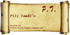 Pilz Tamás névjegykártya